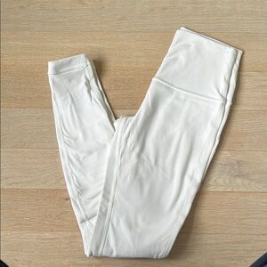 Lululemon White Double Lined Align Leggings Size 4
